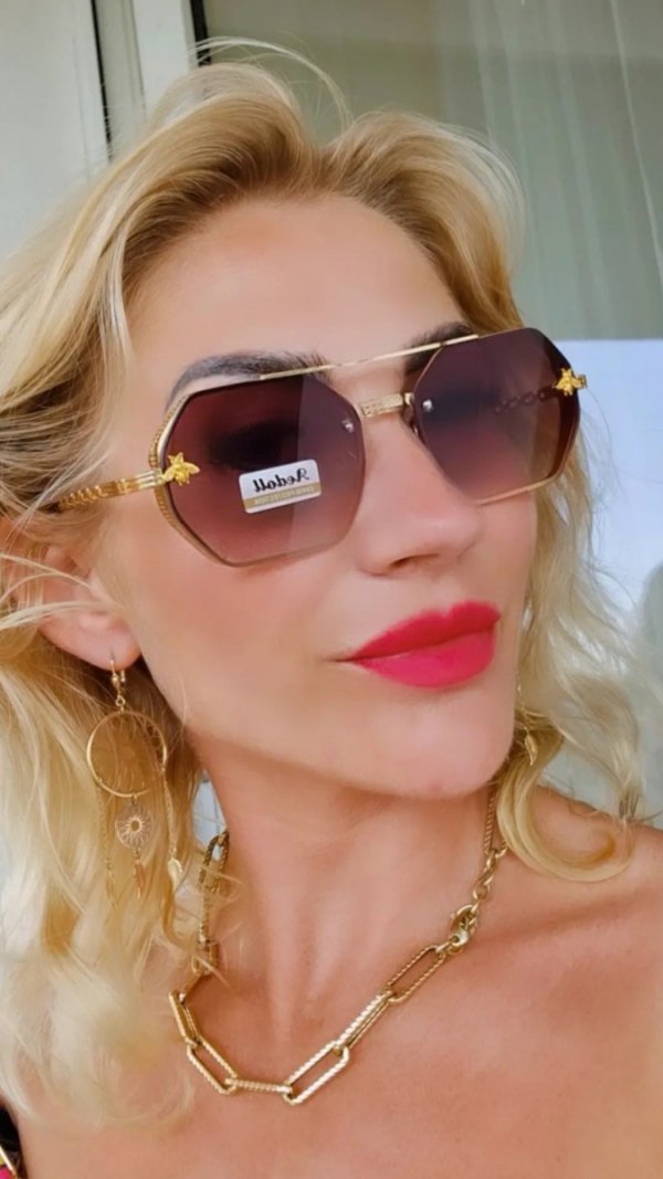 ok12 Damskie okulary przeciwsłoneczne muchy ozdobne UV400