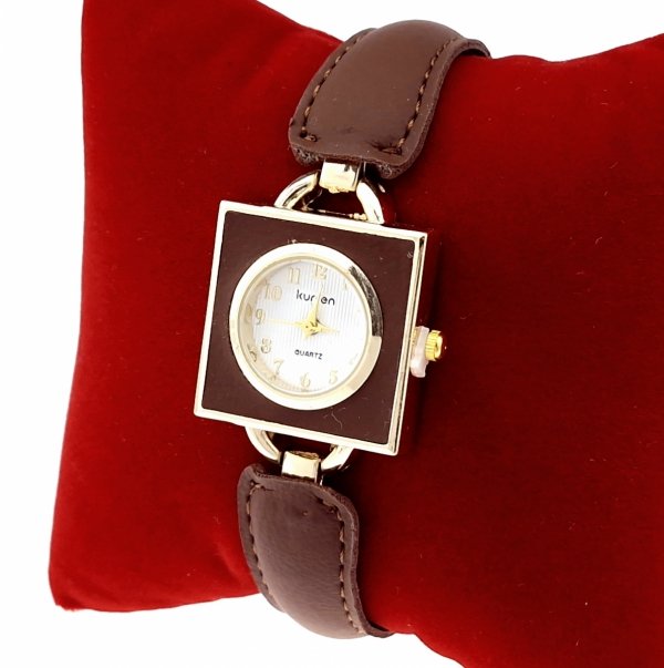 4945 Ekskluzywny damski złoty zegarek Kurren klasyk 