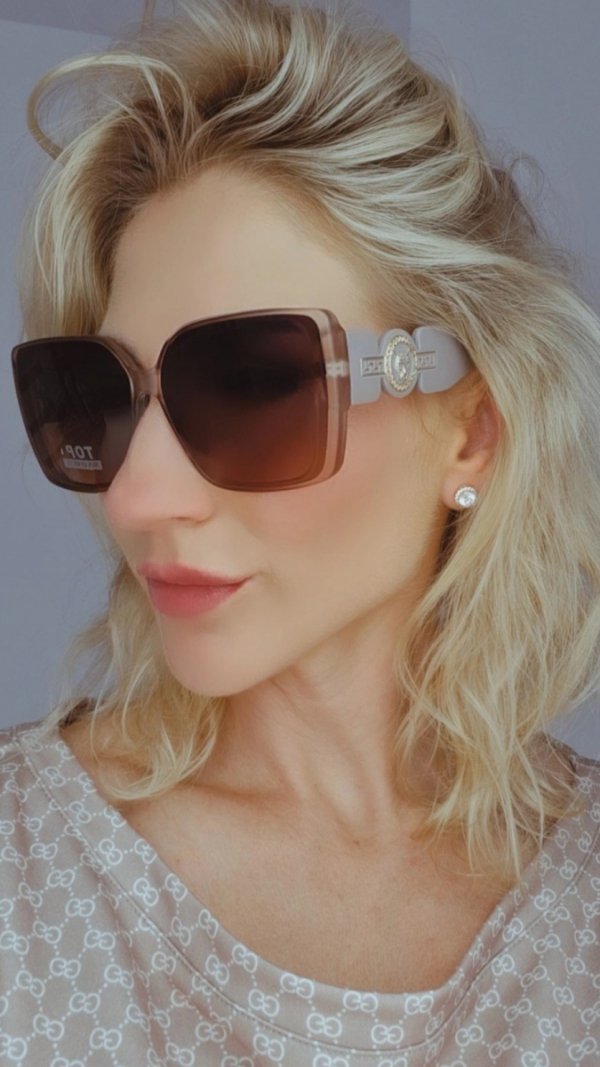 ok57 Damskie okulary przeciwsłoneczne muchy ozdobne UV400