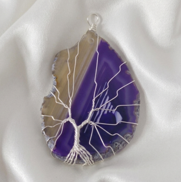 2321i Zawieszka agat kamień naturalny 1 sztuka