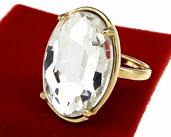 1966 Pierścionek złoty stal chirurgiczna 316L nierdzewna