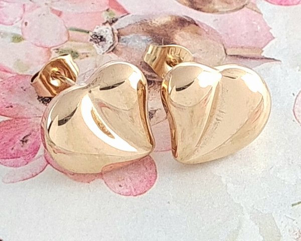 4207 Złote kolczyki pozłacane 18k Xuping wtyczki wtykane sztyfty