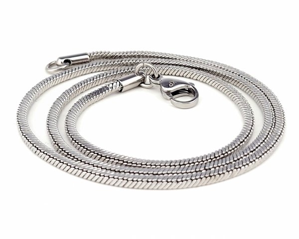 4912 Srebrny łańcuszek 45cm 2,2mm stal chirurgiczna nierdzewna 