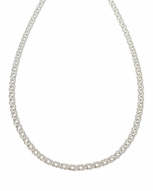 0101 Srebrny łańcuszek 55cm 3,6mm pozłacany białym złotem Xuping 