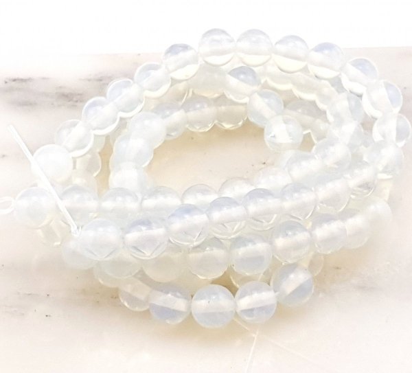 br75  Opal kamień naturalny kula 4mm sznur 37cm