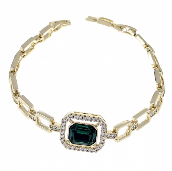 3192 Bransoletka elegancka złota 17+2,5cm pozłacana 14k Xuping Austrian Crystal