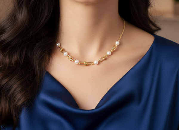 634 Złoty łańcuszek naszyjnik 40+5cm pozłacany 14k 