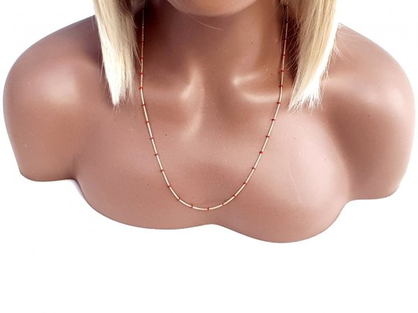 638 Złoty łańcuszek 60cm pozłacany 18k Xuping