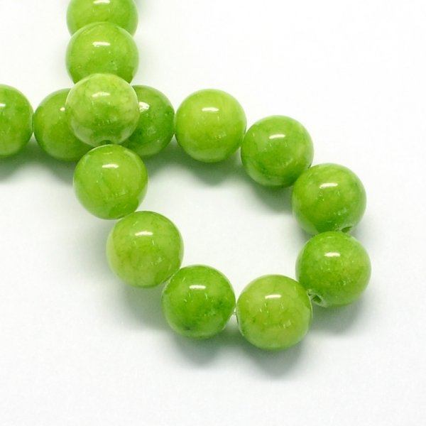 sz352 Jadeit kamień naturalny 8mm pasmo 38cm