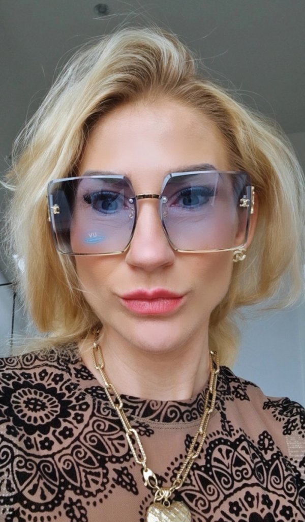 ok97 Damskie okulary przeciwsłoneczne ozdobne lato wakacje UV400