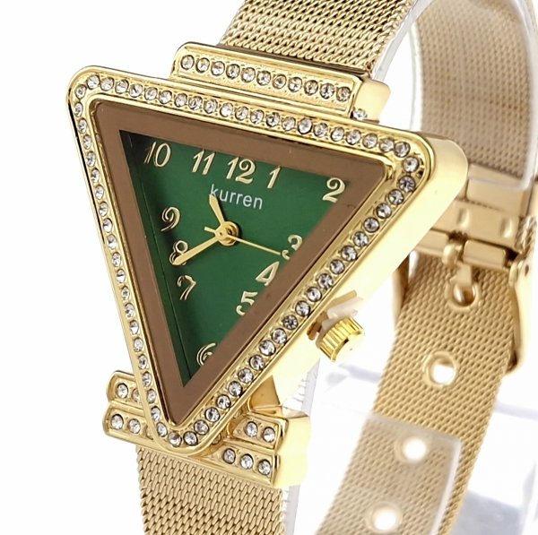482 Zegarek damski złoty stal chirurgiczna Kurren elegancki klasyk