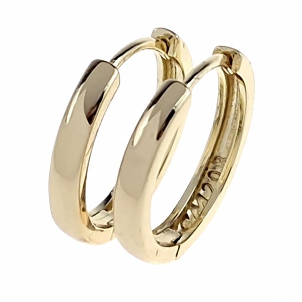0013 Kolczyki złote pozłacane wiszące 14K Aisadi angielskie zapięcie koła 2cm