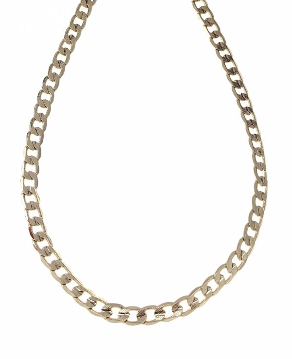 2280 Złoty łańcuszek celebrytka 60cm naszyjnik pozłacany 14k