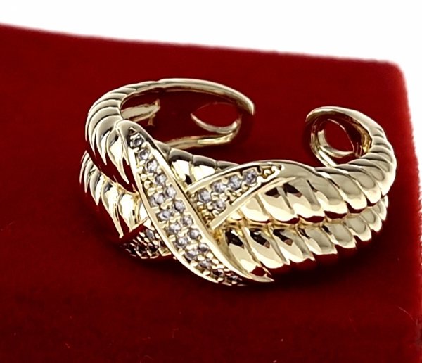 4288 Pierścionek złoty pozłacany 14k 