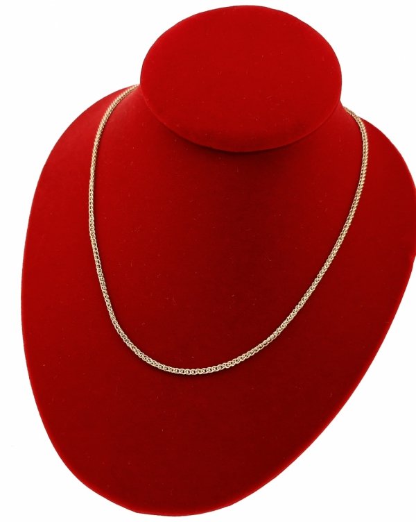 3575a Złoty łańcuszek celebrytka 60cm naszyjnik pozłacany 14K 