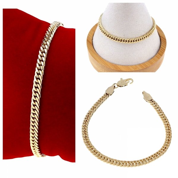 3699 Bransoletka elegancka złota 19cm pozłacana 14k Xuping