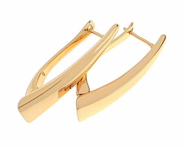 455d Złote kolczyki pozłacane 18k Xuping wiszące 