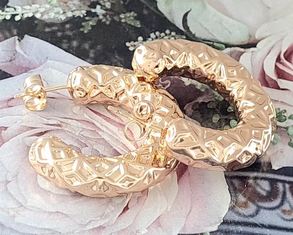 2378 Złote kolczyki pozłacane 18k Xuping wiszące 
