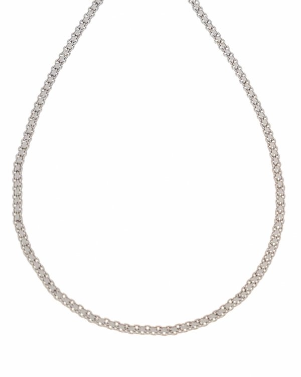 331 Srebrny łańcuszek 45cm 2,8mm pozłacany białym złotem Xuping 