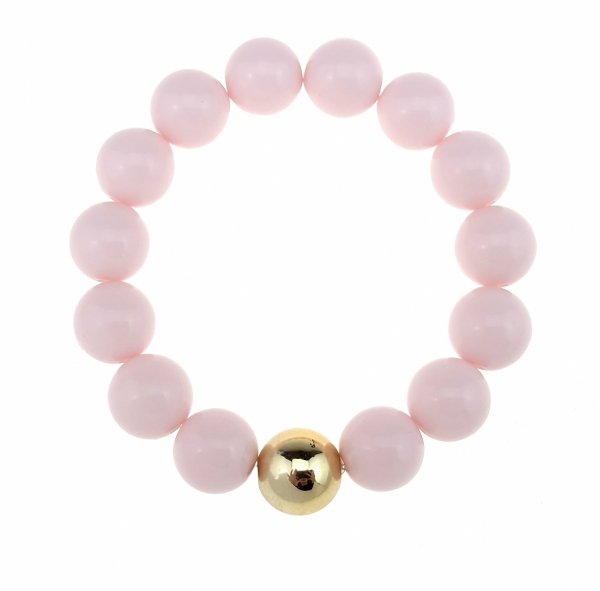 sz267 Bransoletka koraliki akrylowe na gumce jubilerskiej