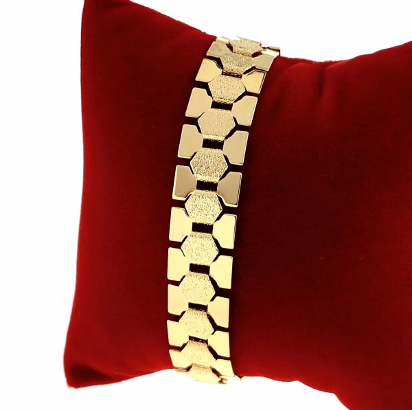 4308 Bransoletka złota elegancka 20cm pozłacana 14k QZ