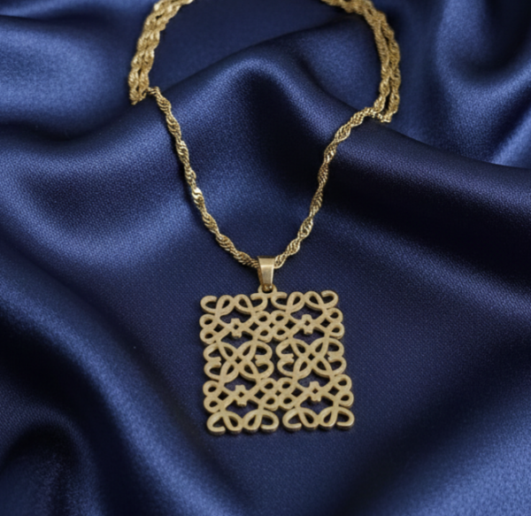 1237 Złoty łańcuszek 45+5cm naszyjnik stal chirurgiczna nierdzewna 316L 