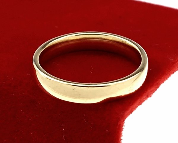 3965 Pierścionek złoty stal chirurgiczna nierdzewna 316L obrączka