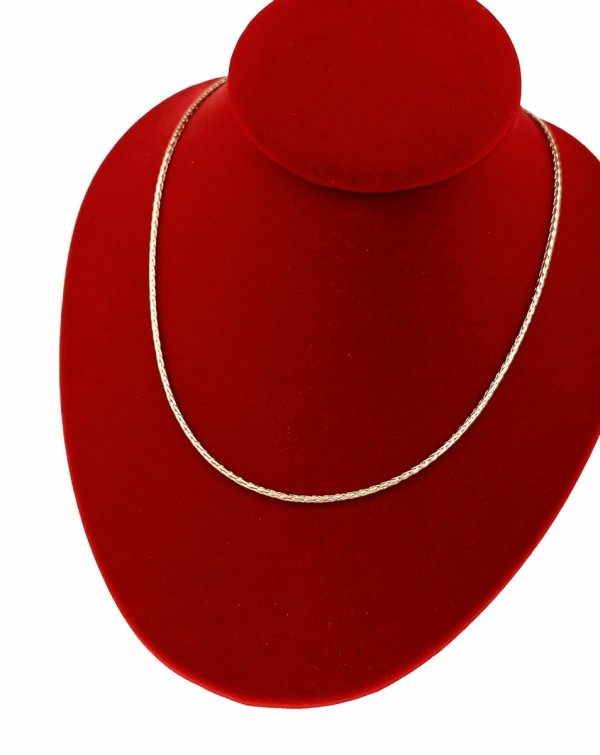 0345 Złoty łańcuszek 50cm 1,8mm pozłacany 18k Xuping 