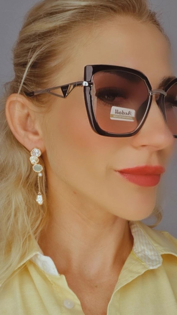 ok101 Damskie okulary przeciwsłoneczne muchy ozdobne UV400
