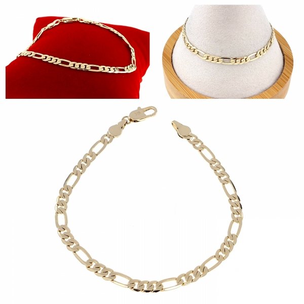 351a Bransoletka elegancka złota 19cm pozłacana 14k Xuping