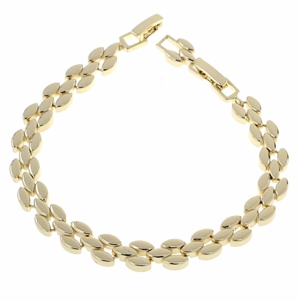 2598 Bransoletka złota elegancka 19cm pozłacana 14k Aisadi