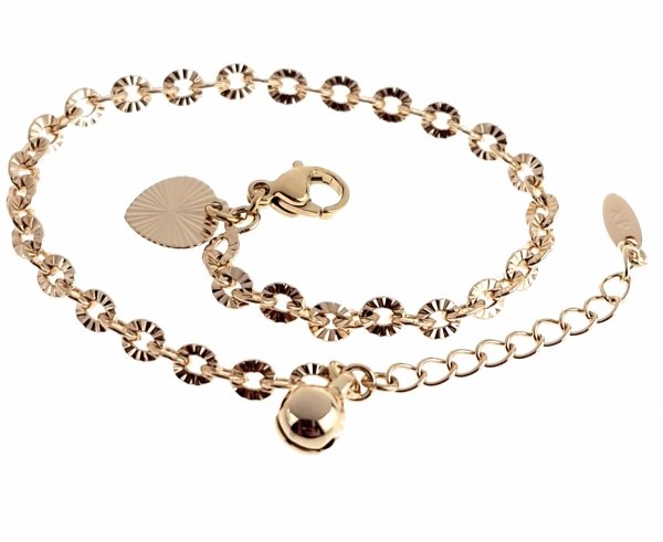 2531 Bransoletka złota pozłacana 18k 17+3 Xuping 