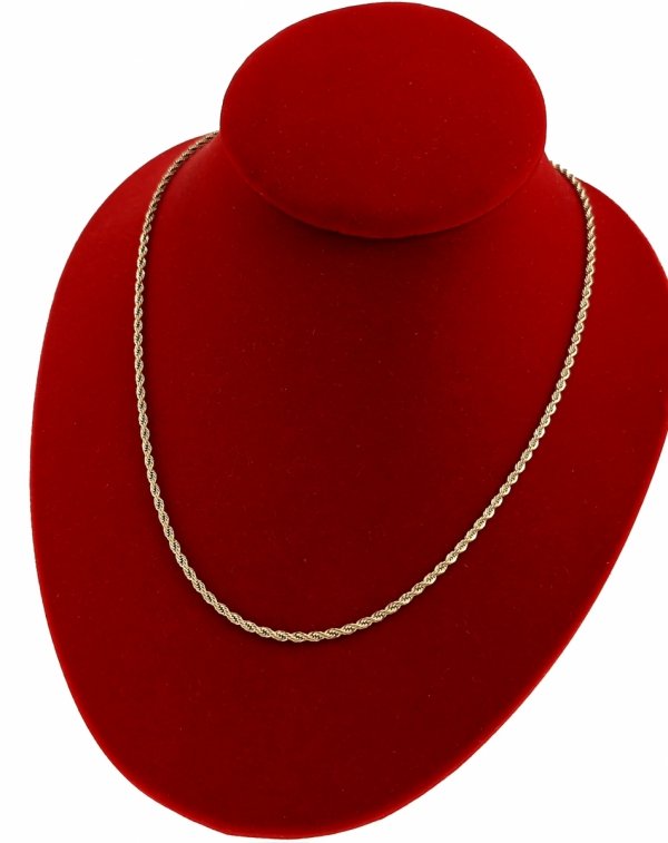 215 Złoty łańcuszek naszyjnik 45cm stal chirurgiczna 316L