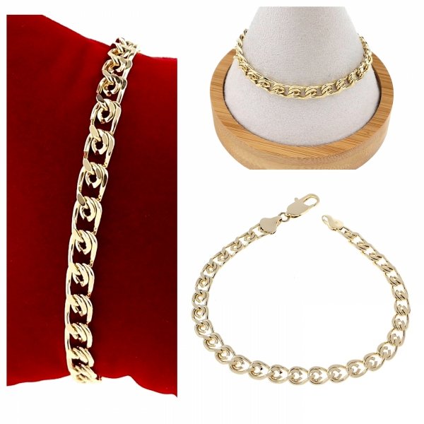 4800 Bransoletka elegancka złota 23cm pozłacana 14k Xuping