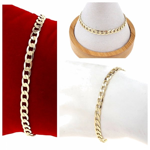 157c Bransoletka elegancka złota 20cm pozłacana 14k Xuping