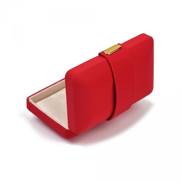 op281 Pudełko ozdobne na biżuterię czerwone