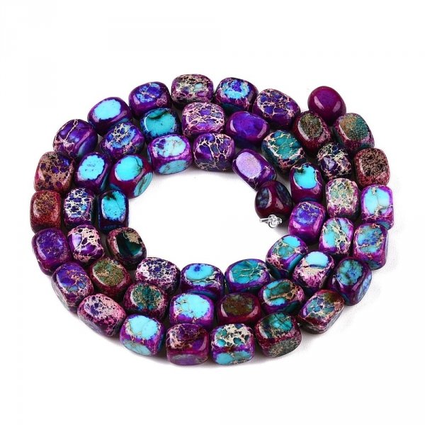 2602 Jaspis cesarski kamień naturalny 5~6mm pasmo 40cm