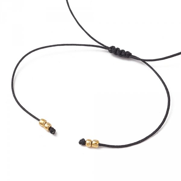 4100 Bransoletka sznurek zaciągana kamienie naturalne 7 czakr