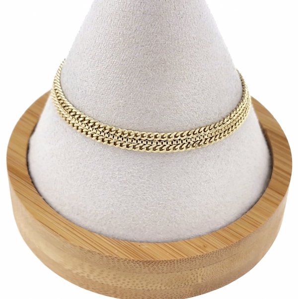 2128a Bransoletka elegancka złota 18cm pozłacana 14k Xuping