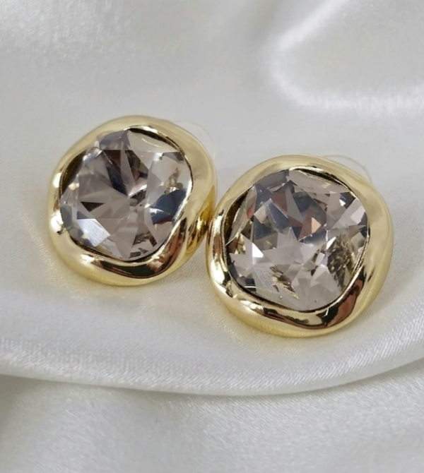 4900 Kolczyki złote wtyczki stal chirurgiczna 316L nierdzewna