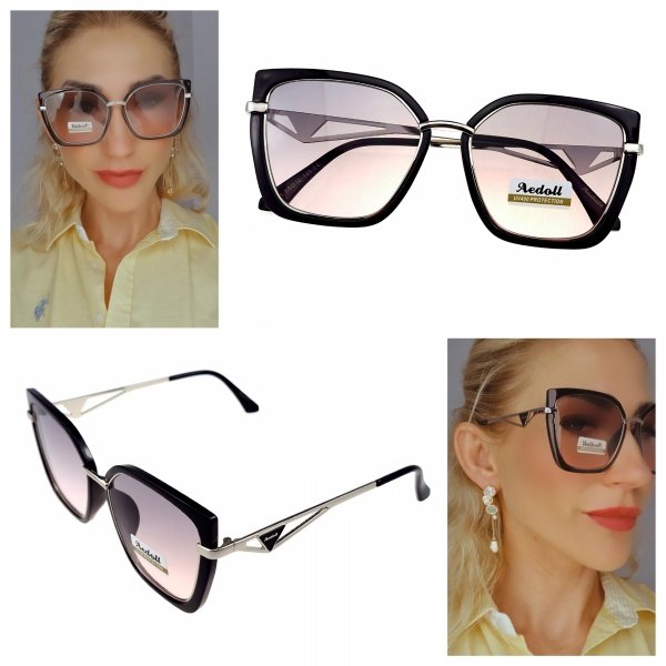 ok101 Damskie okulary przeciwsłoneczne muchy ozdobne UV400
