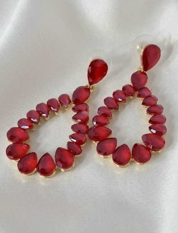 1512 Kolczyki złote pozłacane wiszące 14K cyrkonie 