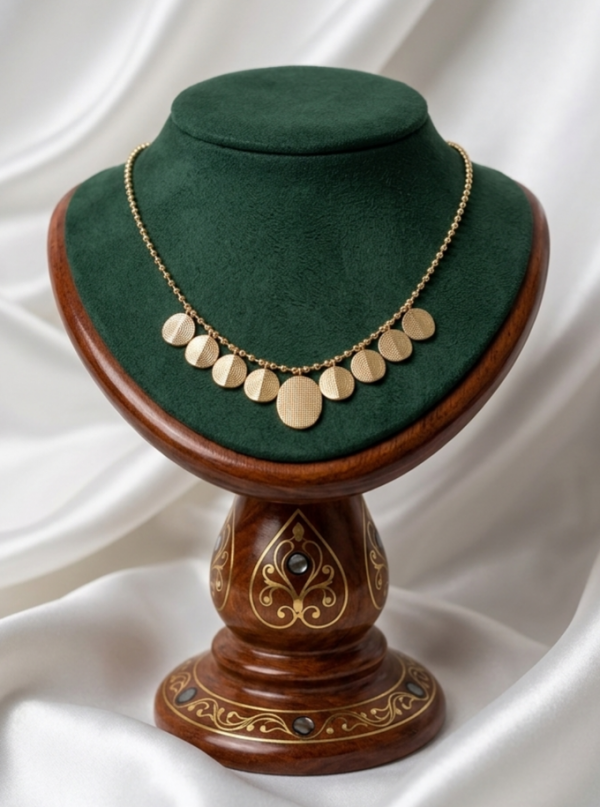 846 Złoty łańcuszek naszyjnik 40+5cm pozłacany 14k 