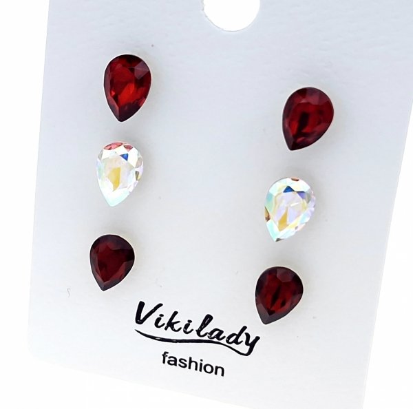 1019 Komplet zestaw kolczyki złote pozłacane 14K Viki Lady 