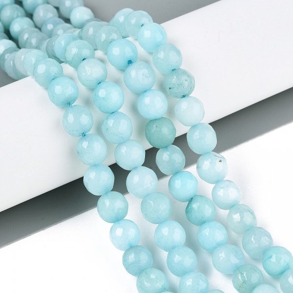 sz117 Jadeit kamień naturalny 8mm pasmo 38cm