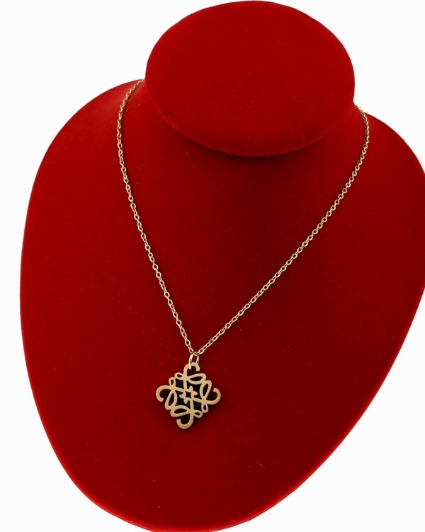 3560 Złoty łańcuszek 45+5cm naszyjnik stal chirurgiczna nierdzewna 316L 