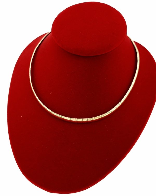 op21 Złoty łańcuszek naszyjnik 45cm stal chirurgiczna 316L celebrytka 