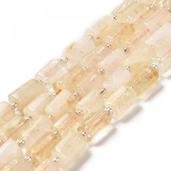 sz294 Cytryn kamień naturalny 8mm sznur 19cm