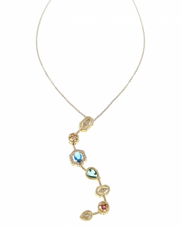 @2982c Złoty łańcuszek naszyjnik 40+5 stal chirurgiczna 316L nierdzewna krawatka