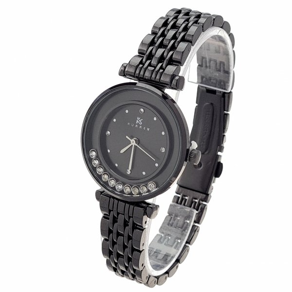 4904 Ekskluzywny damski czarny zegarek Kurren klasyk